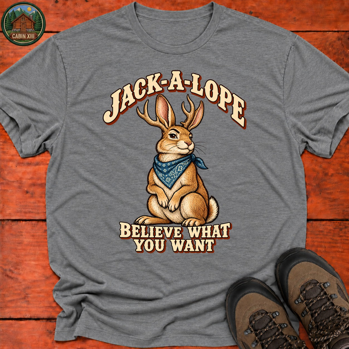 Jack A Lope T-Shirt — Graphite Heather