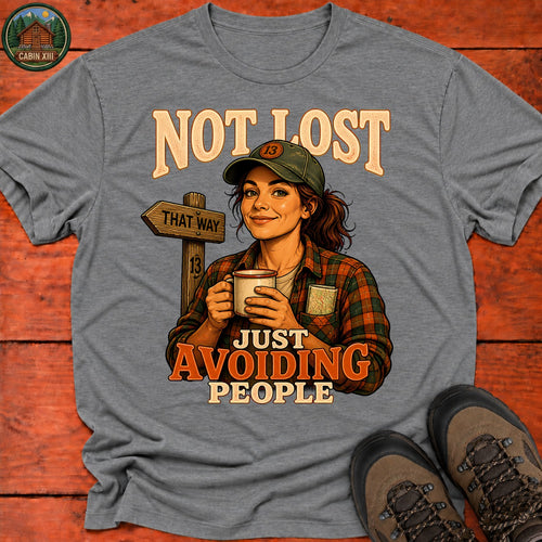 Avoiding People T-Shirt — Graphite Heather