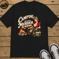 Camping Murder is Wrong Kids T-Shirt — Black