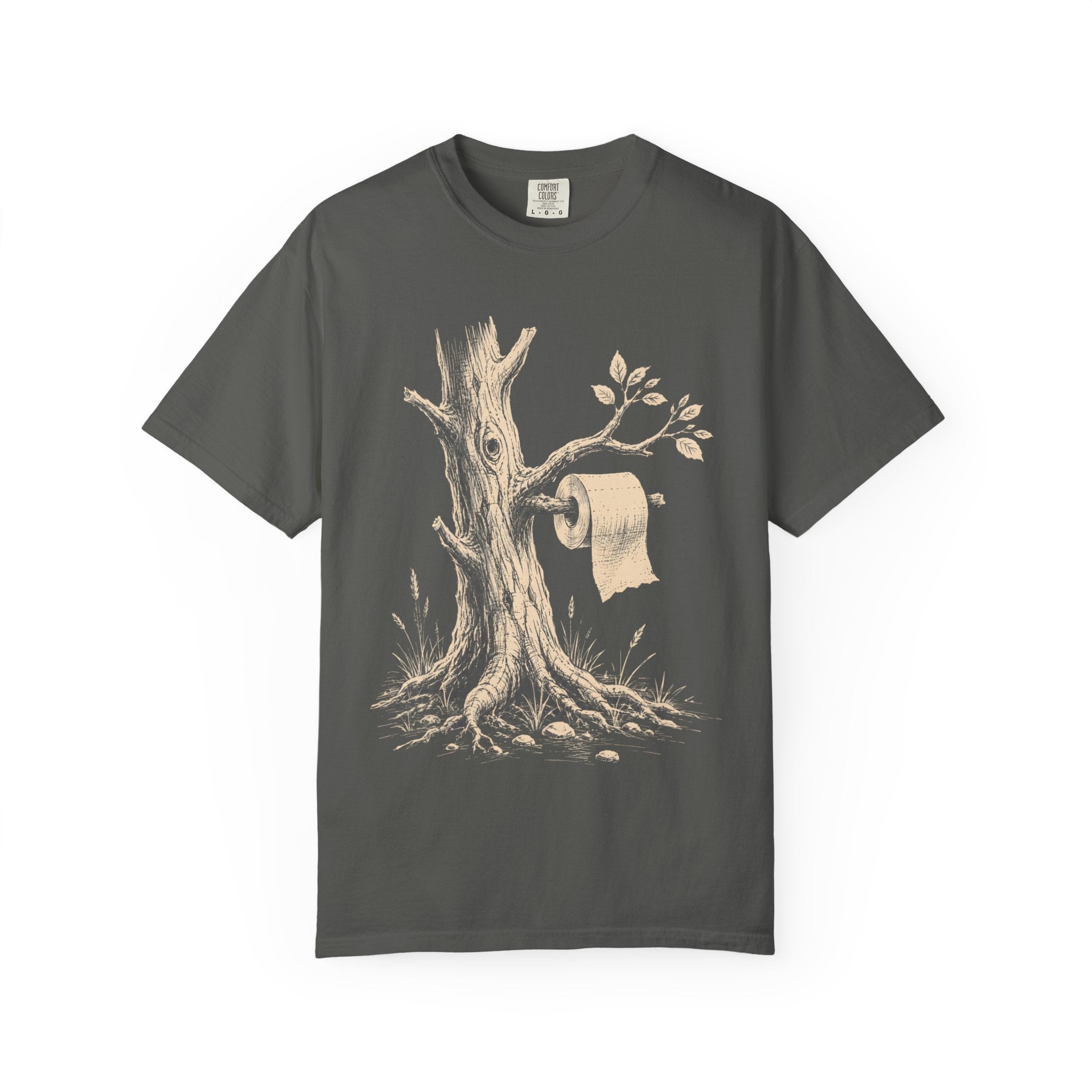 Toilet Tree — Funny Camping Outdoor Humor Sketch Tee