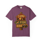 Camp Fish Hike — Vintage Trailhead Sign Outdoor Tee
