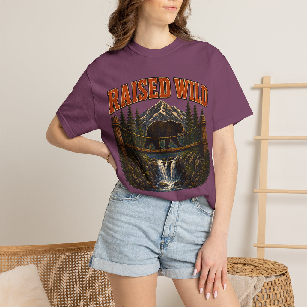 Raised Wild Vintage Outdoor Bear Shirt — Nature Graphic Tee