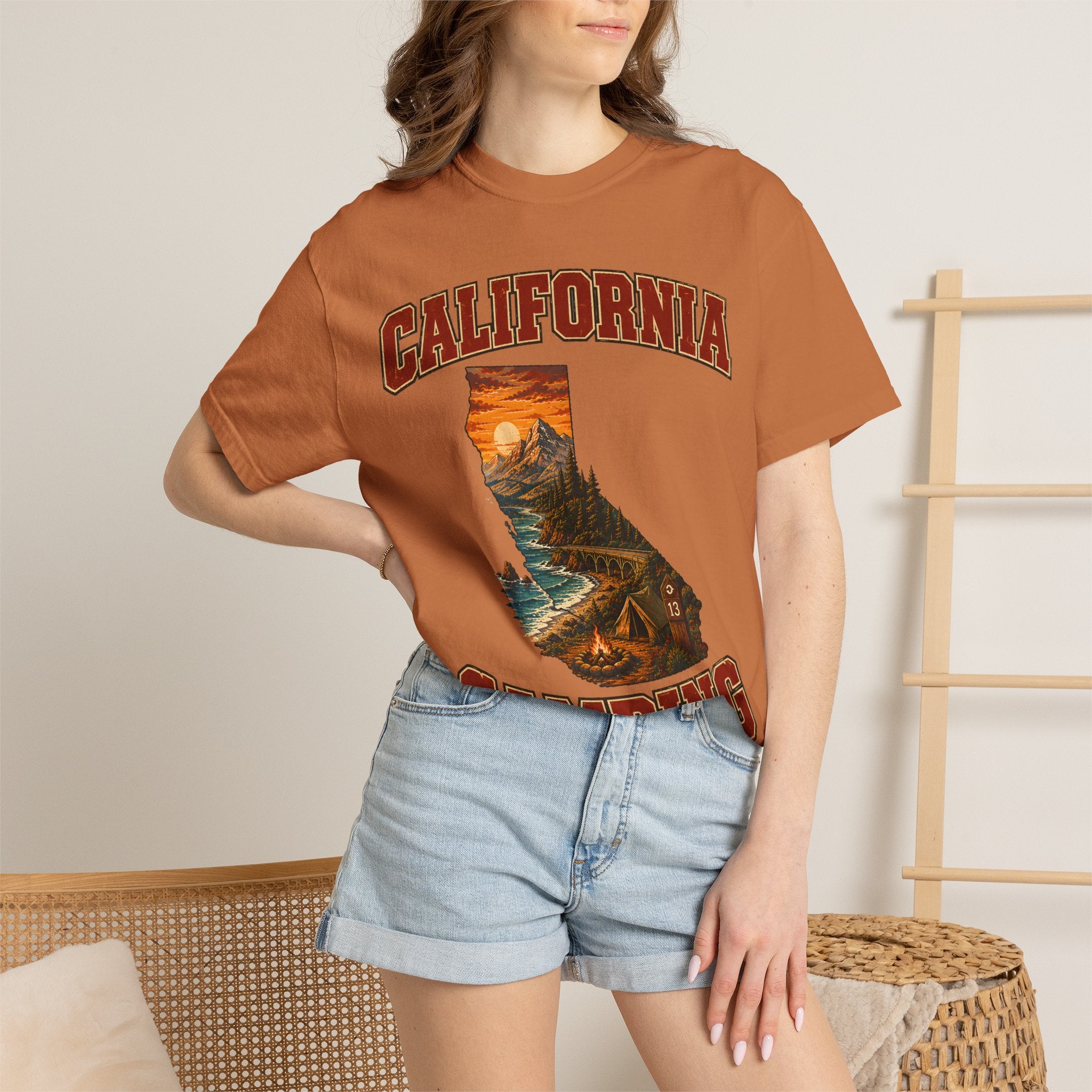 California Camping Shirt — Coastal Mountains Vintage Outdoor Tee