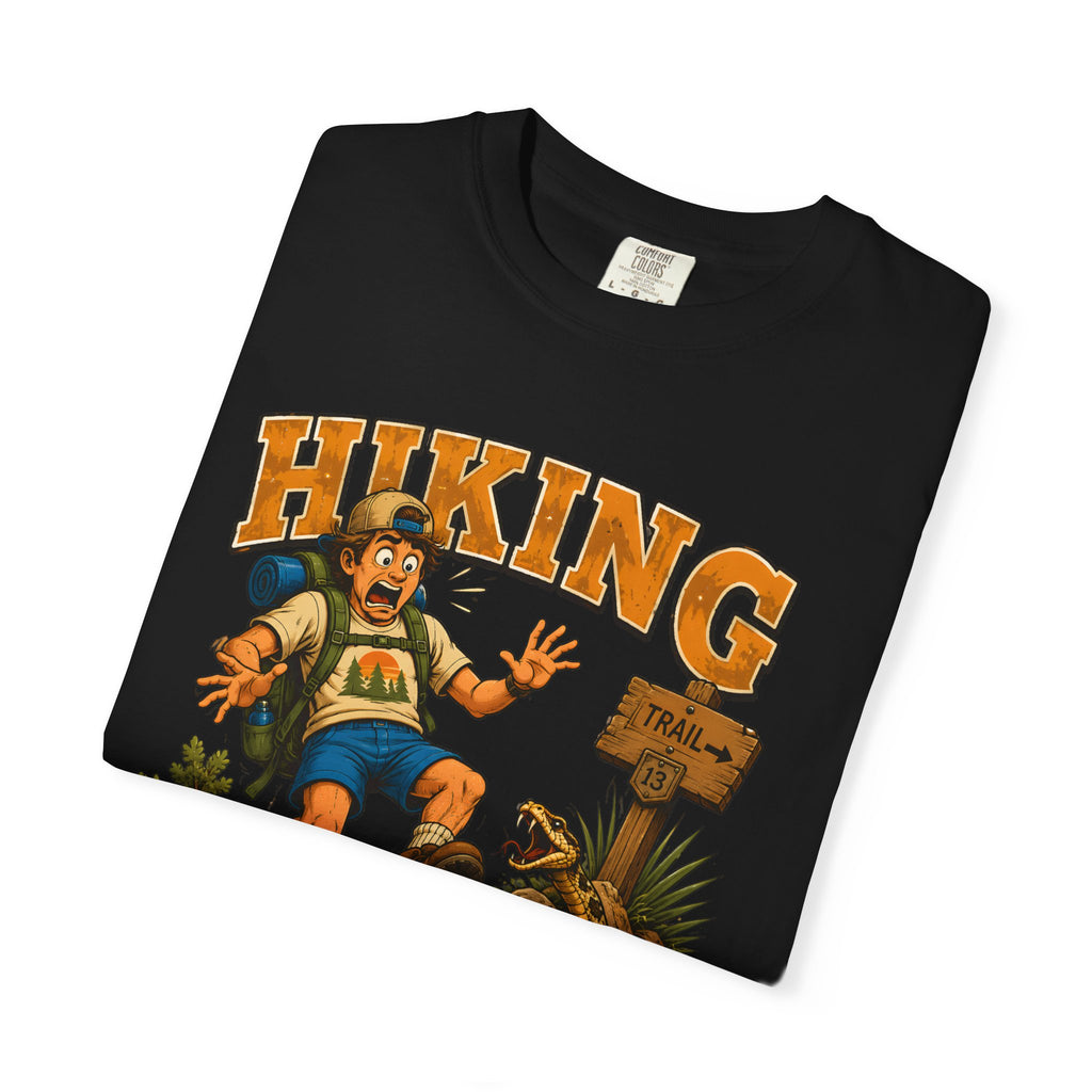 Hiking Walking With Hazards — Funny Rattlesnake Trail Tee