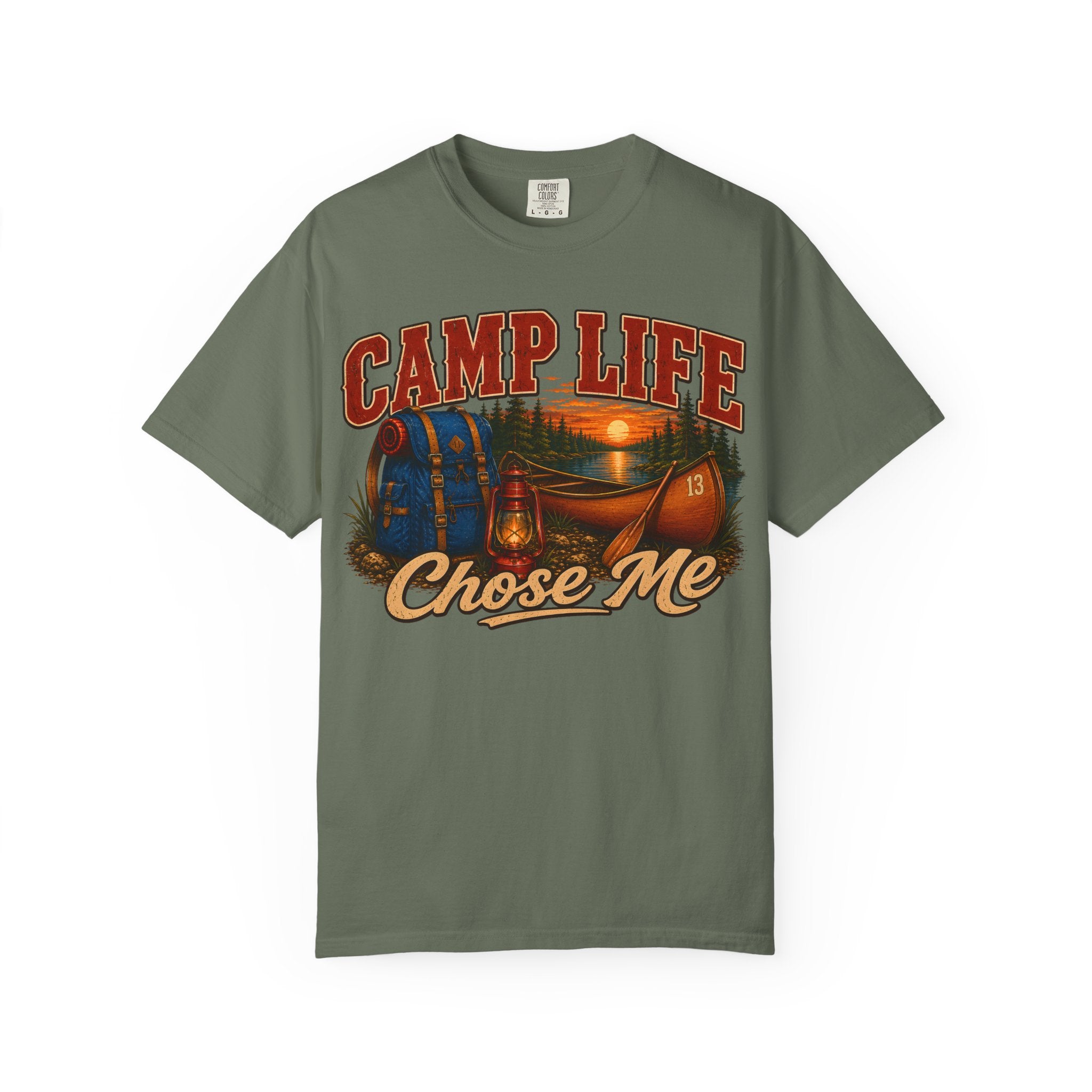 Camp Life Chose Me Vintage Camping Shirt — Outdoor Lake Tee