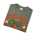Campfire and Chill — Vintage Camping Marshmallow Humor Tee