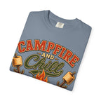 Campfire and Chill — Vintage Camping Marshmallow Humor Tee