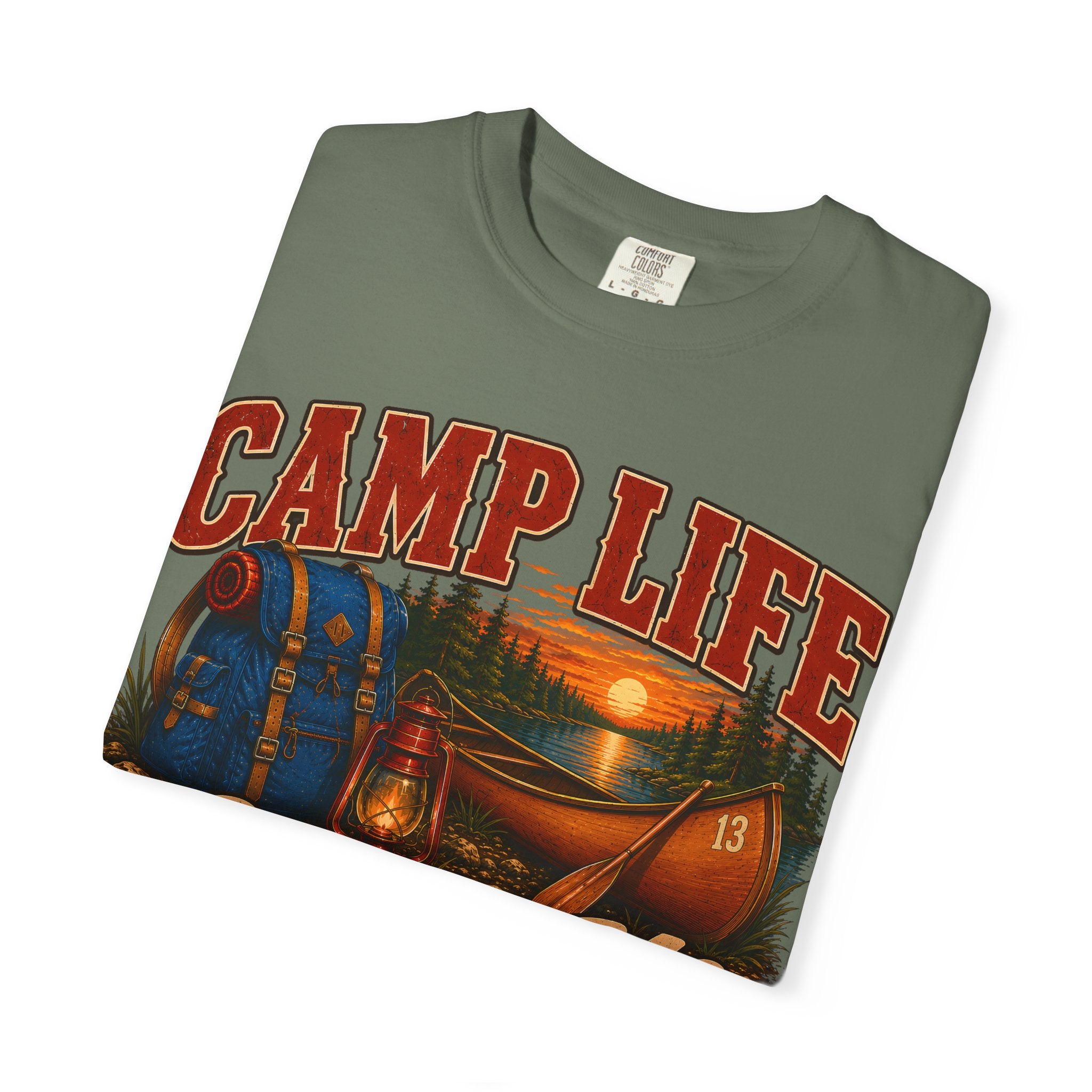 Camp Life Chose Me Vintage Camping Shirt — Outdoor Lake Tee