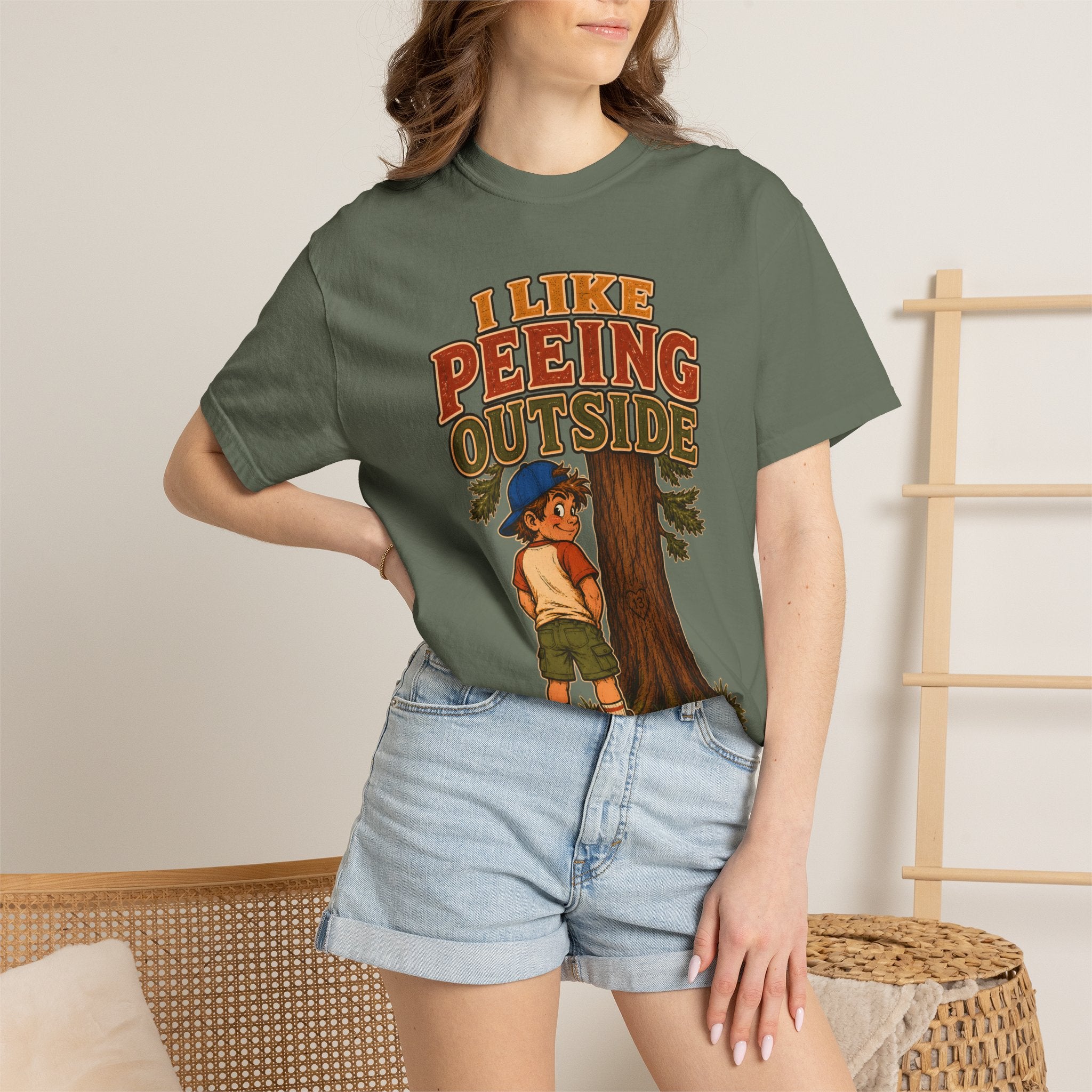 I Like Peeing Outside — Funny Camping Humor Tee