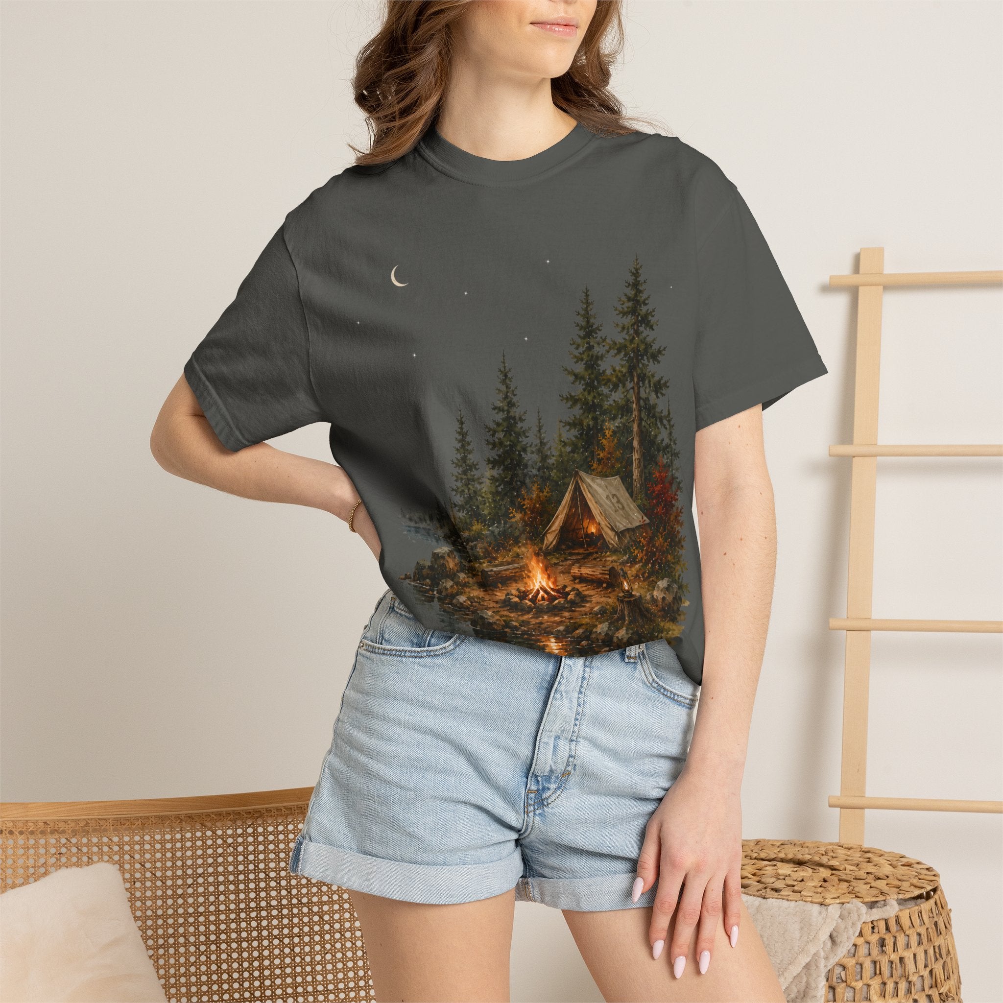 Lakeside Campsite (Watercolor) T-Shirt