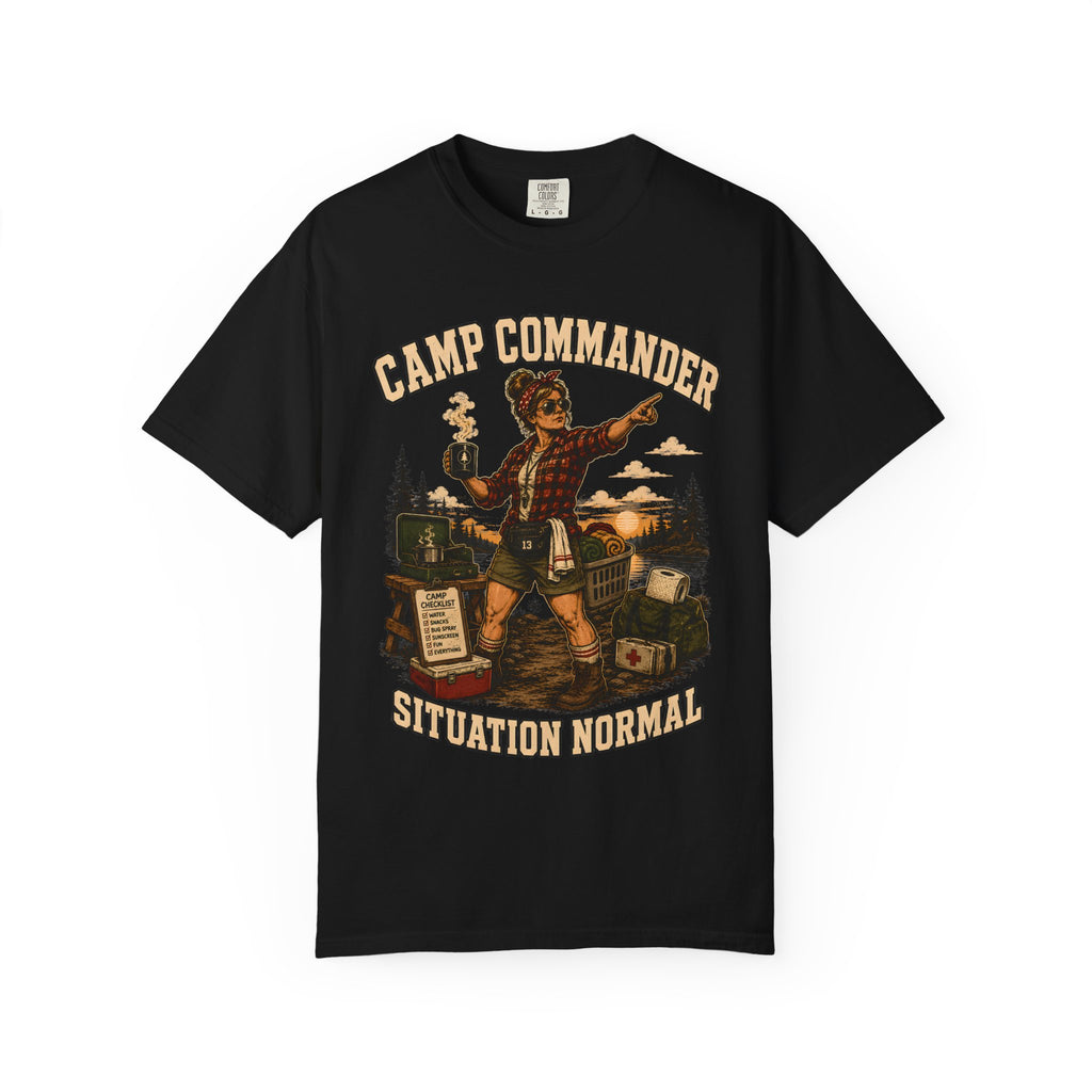Camp Commander Situation Normal — Funny Camping Mom Tee