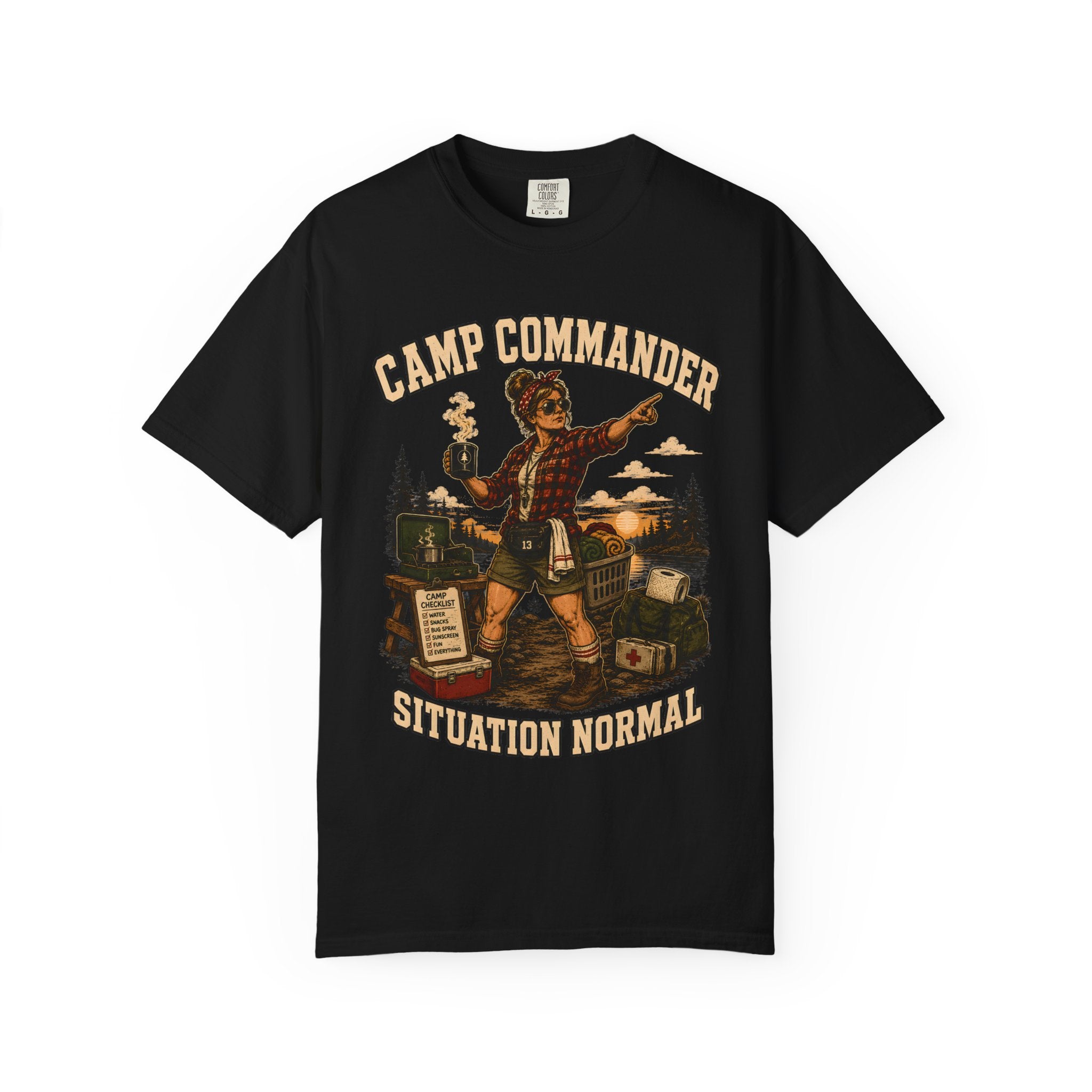 Camp Commander Situation Normal — Funny Camping Mom Tee