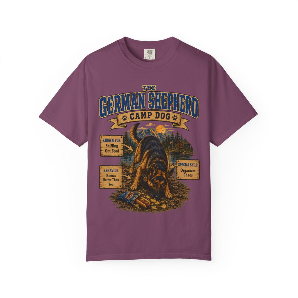 German Shepherd Camp Dog - Knows Better Than You Tee