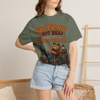 Sleeping Not Dead Just Checking the Eyelids for Leaks Funny Tee