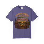 Late Night Porch Debate Society — Funny Lake Cabin Camping Tee