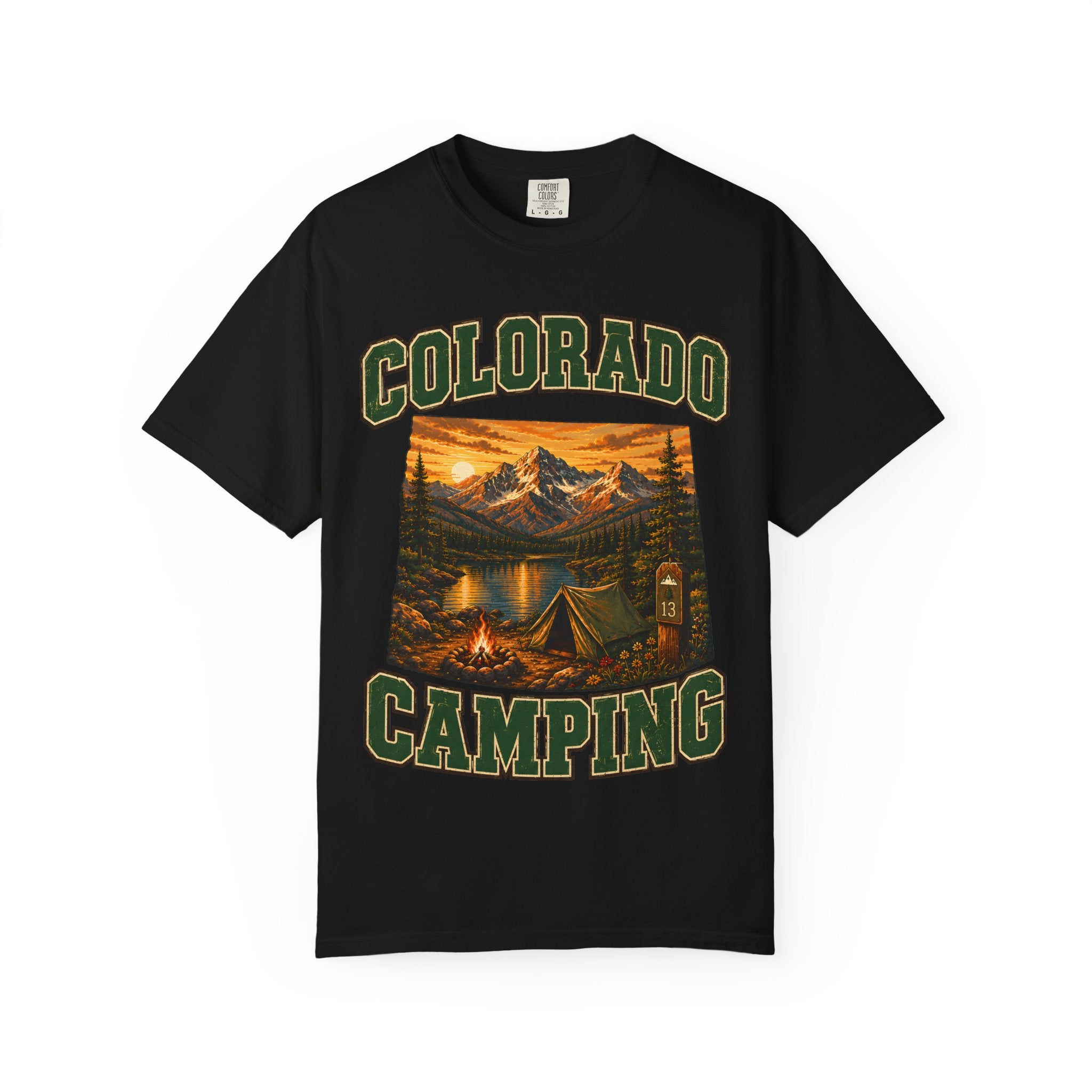 Colorado Camping Shirt — Rocky Mountain Vintage Outdoor Tee