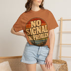 No Signal No Problem — Retro Outdoor Camping Tee