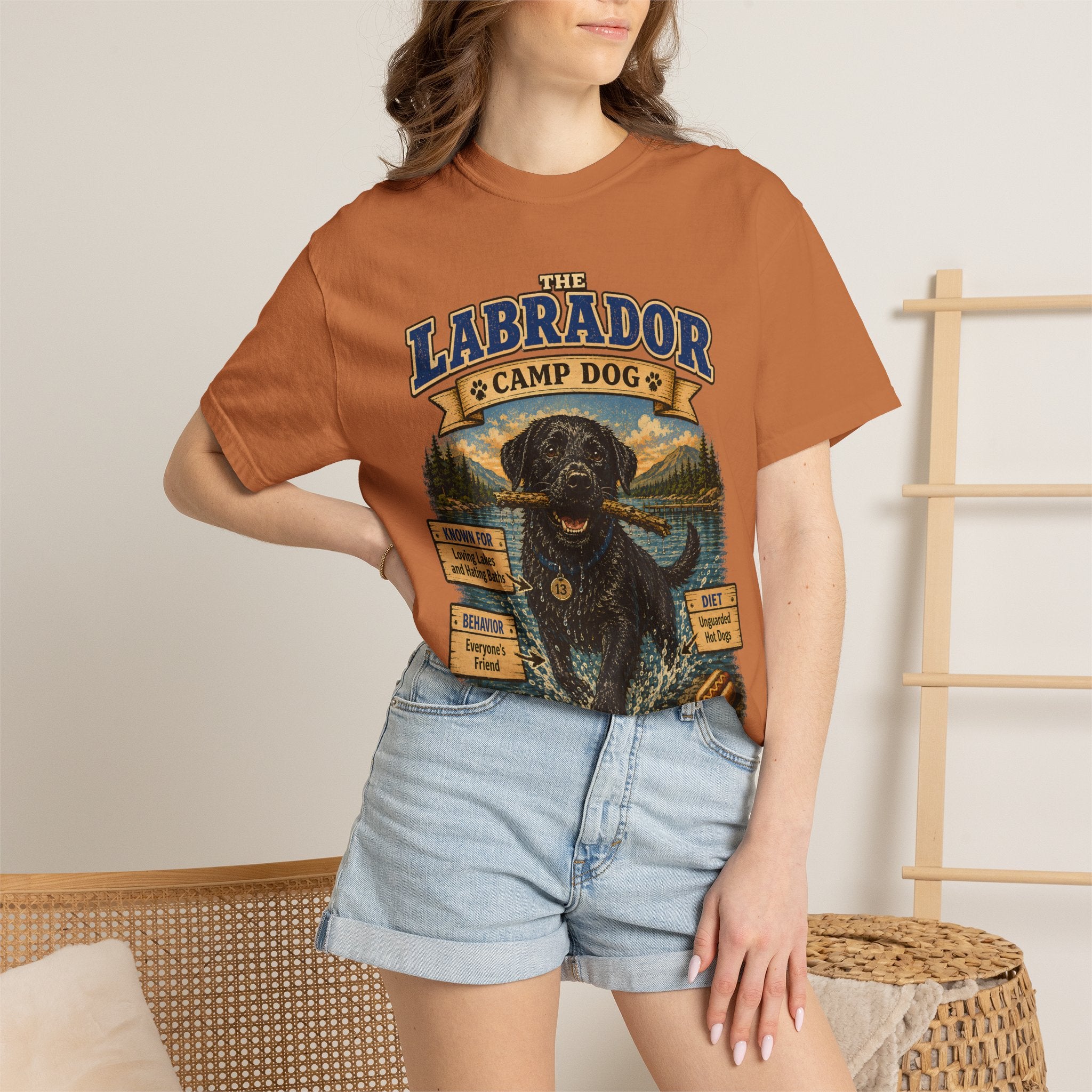 Labrador Camp Dog - Loving Lakes and Hating Baths Shirt