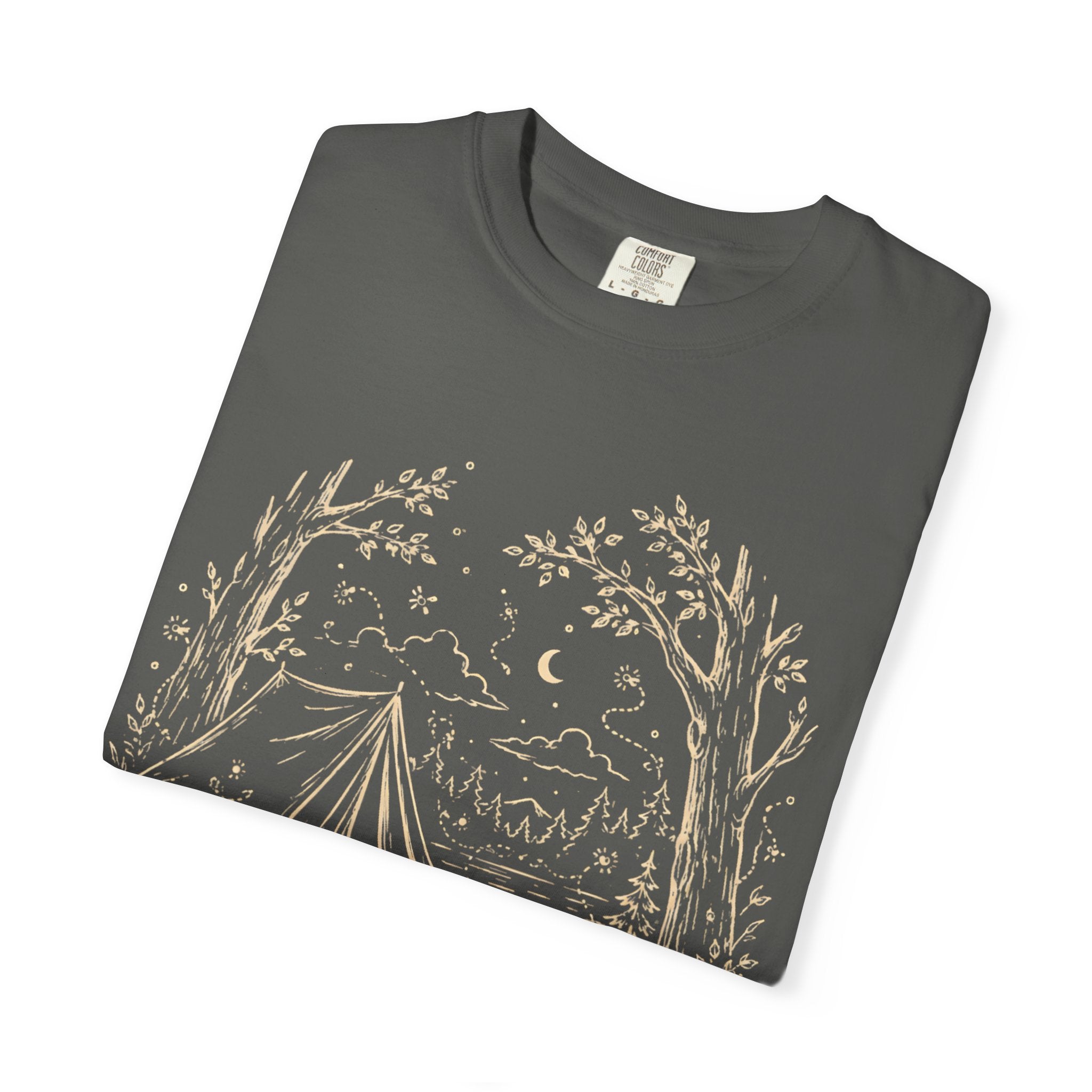 Firefly Campsite at Night T-Shirt