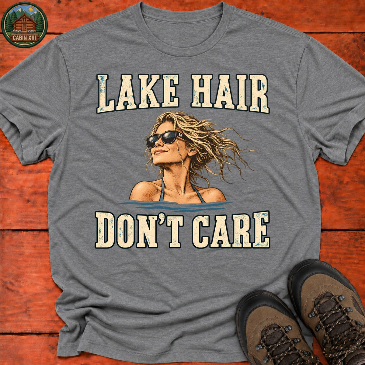Lake Hair T-Shirt — Graphite Heather