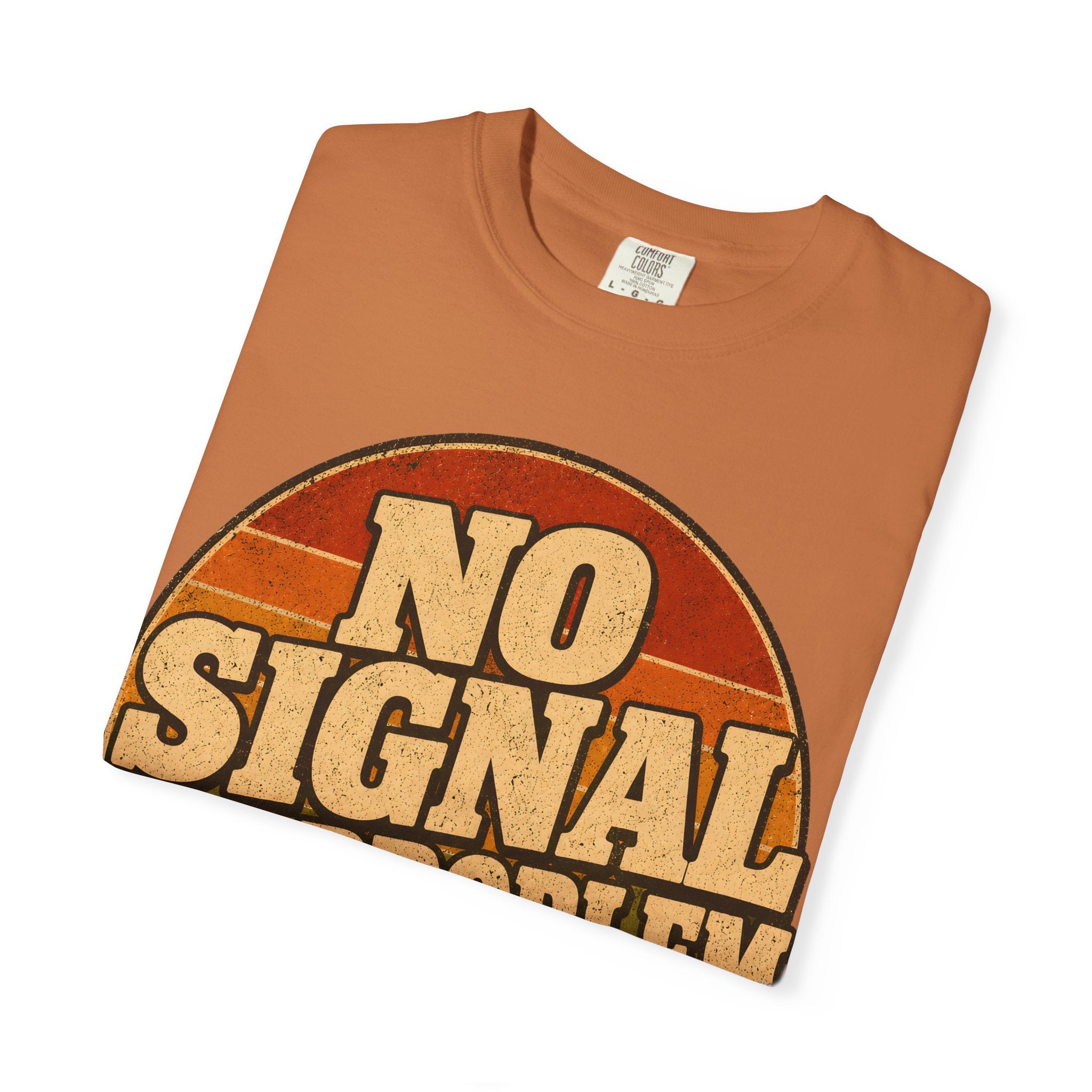 No Signal No Problem — Retro Outdoor Camping Tee