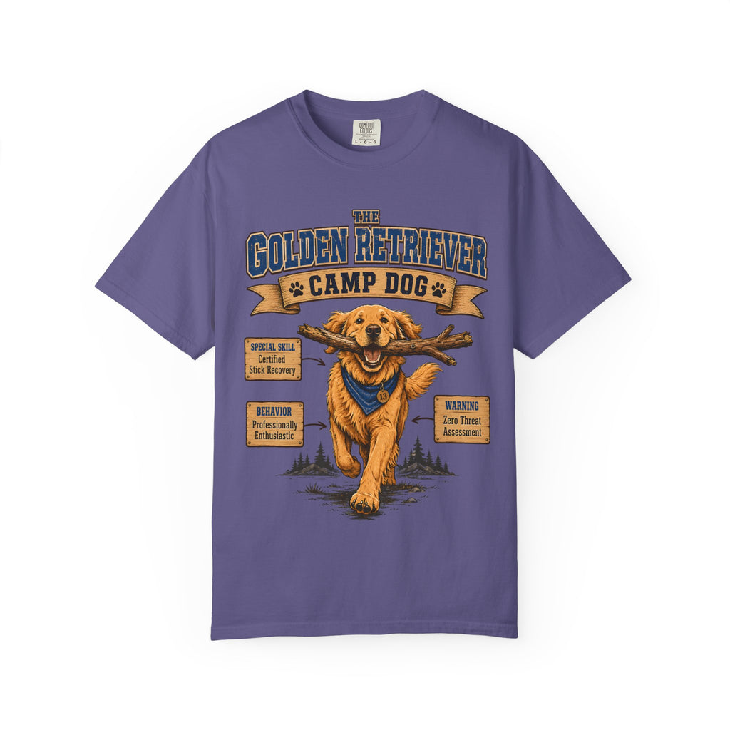 Golden Retriever Camp Dog T-Shirt