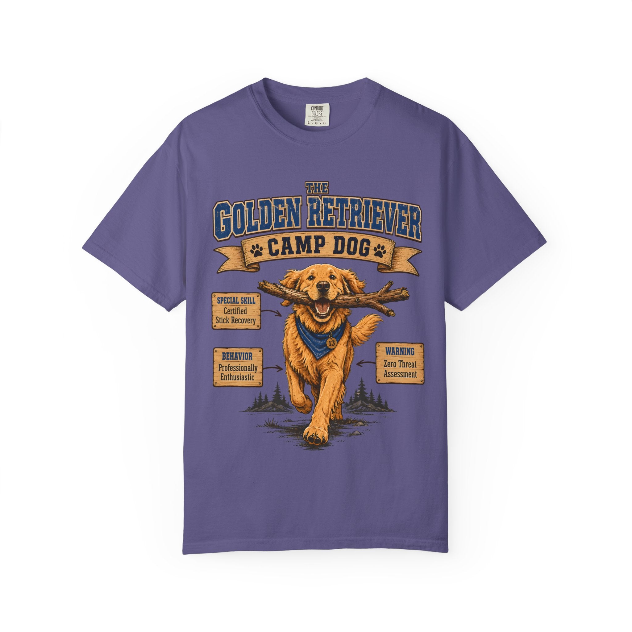 Golden Retriever Camp Dog T-Shirt