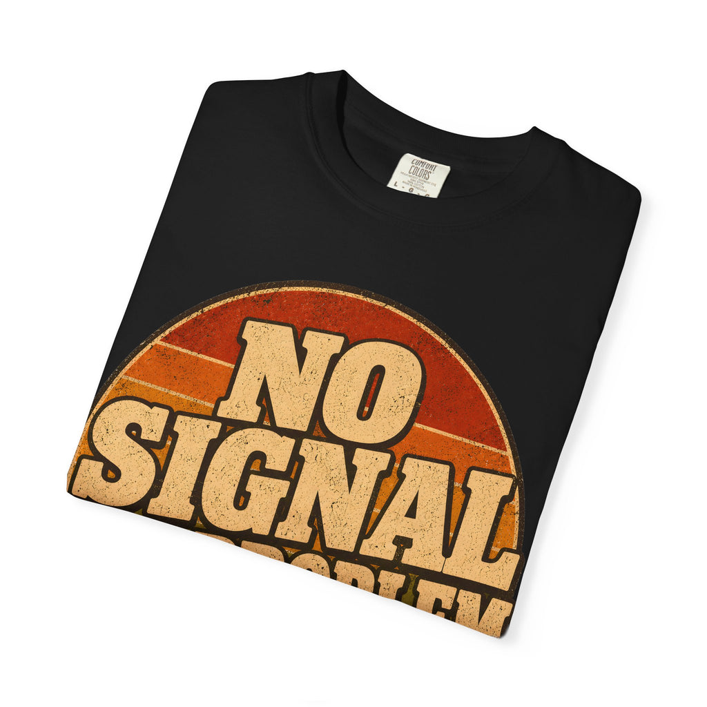 No Signal No Problem — Retro Outdoor Camping Tee