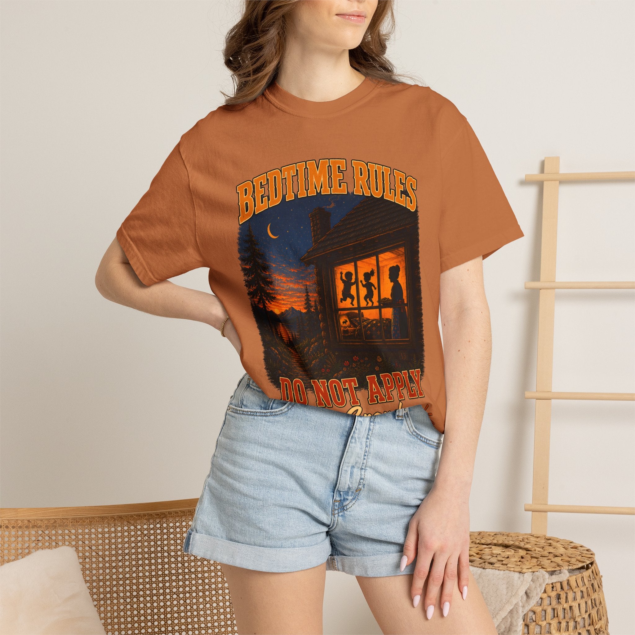 Bedtime Rules Do Not Apply See Grandma for Details — Camping Tee