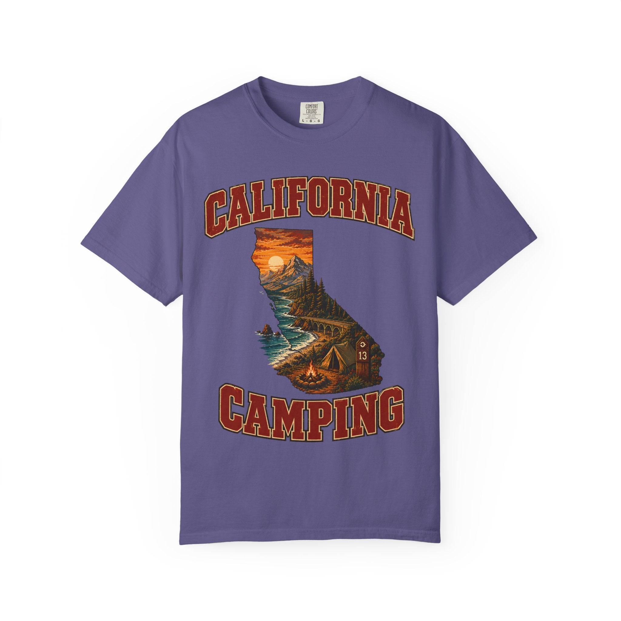 California Camping Shirt — Coastal Mountains Vintage Outdoor Tee