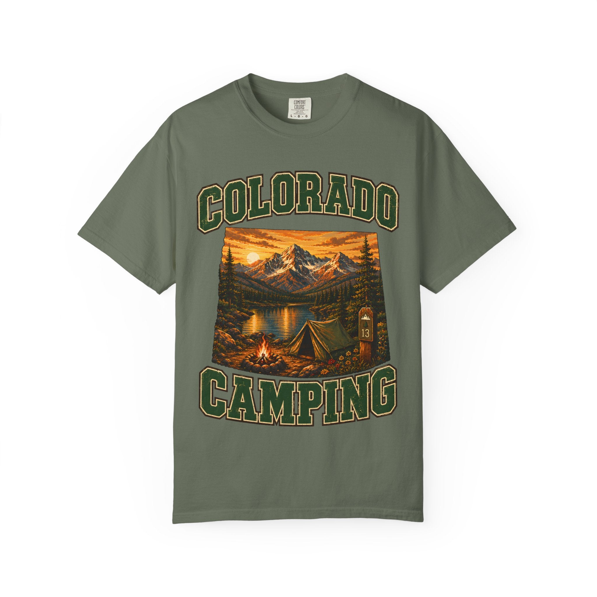 Colorado Camping Shirt — Rocky Mountain Vintage Outdoor Tee
