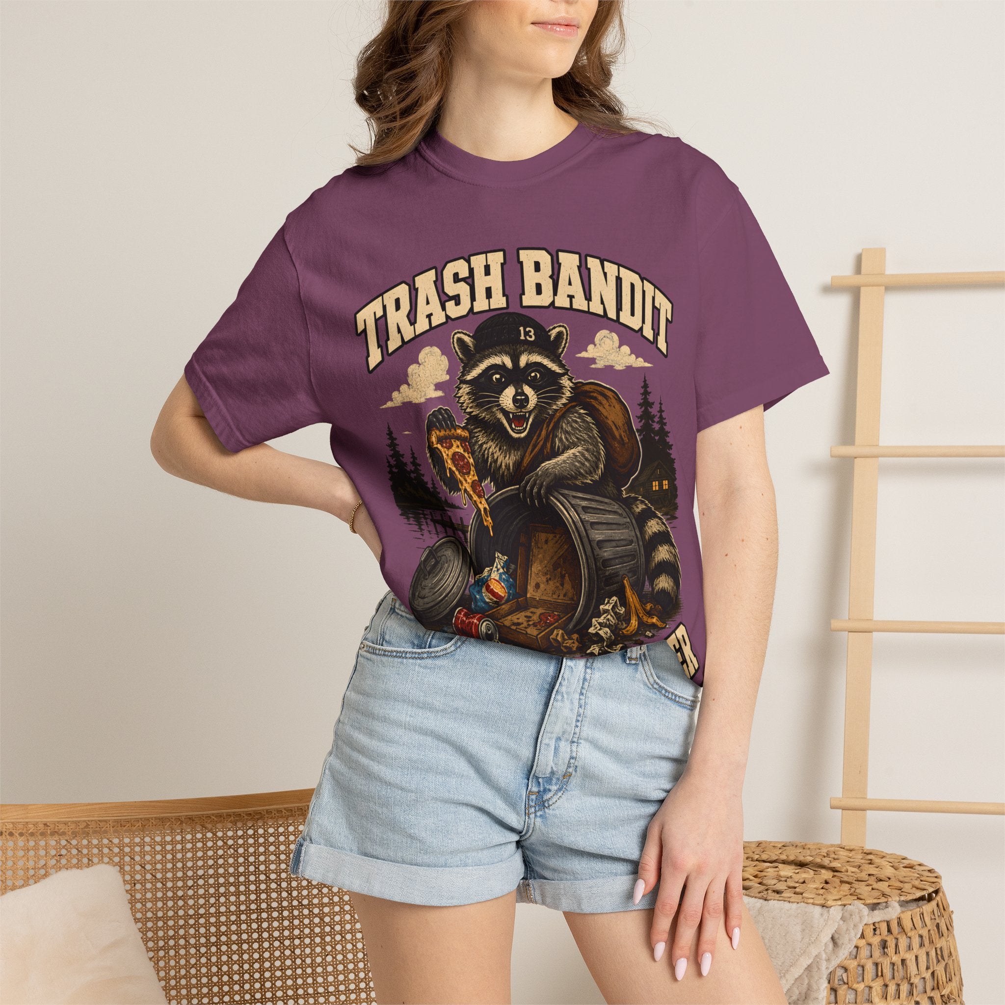 Trash Bandit Repeat Offender — Funny Raccoon Camping Tee