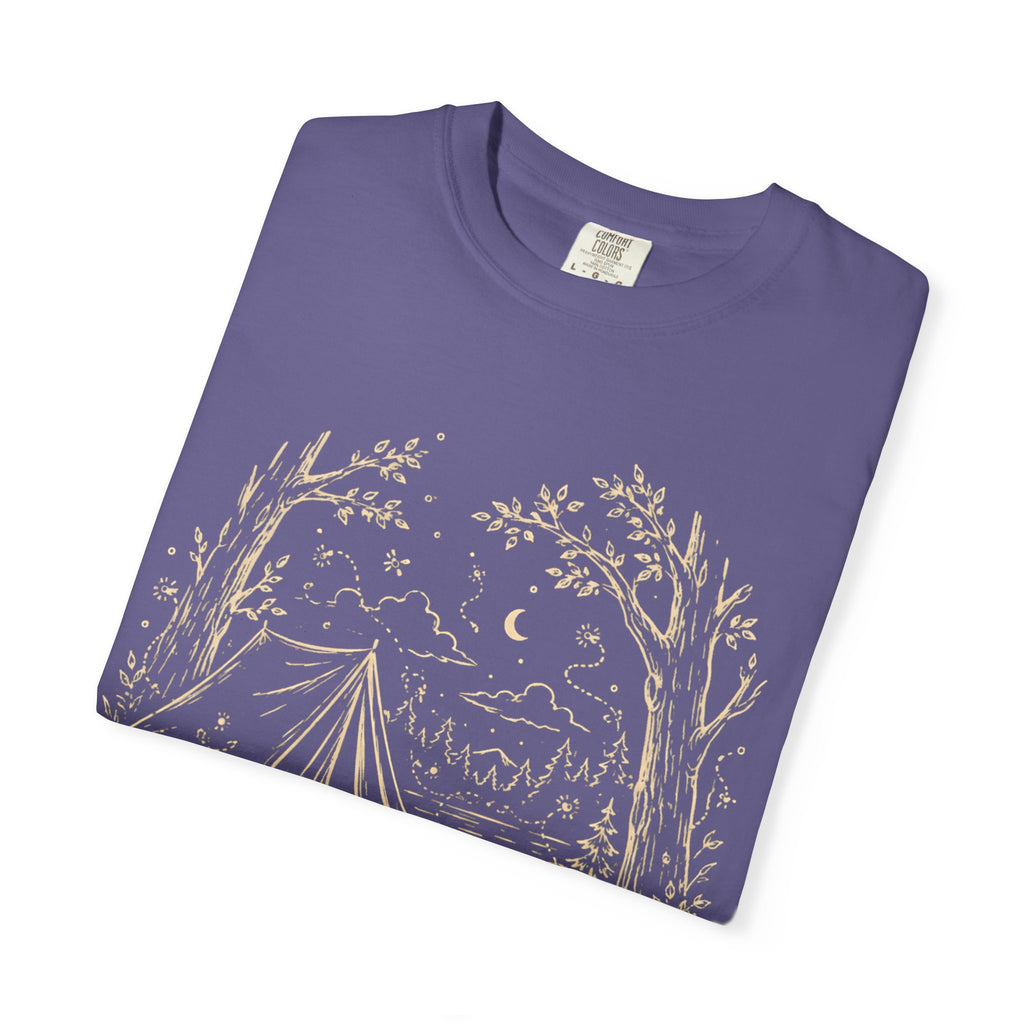 Firefly Campsite at Night T-Shirt