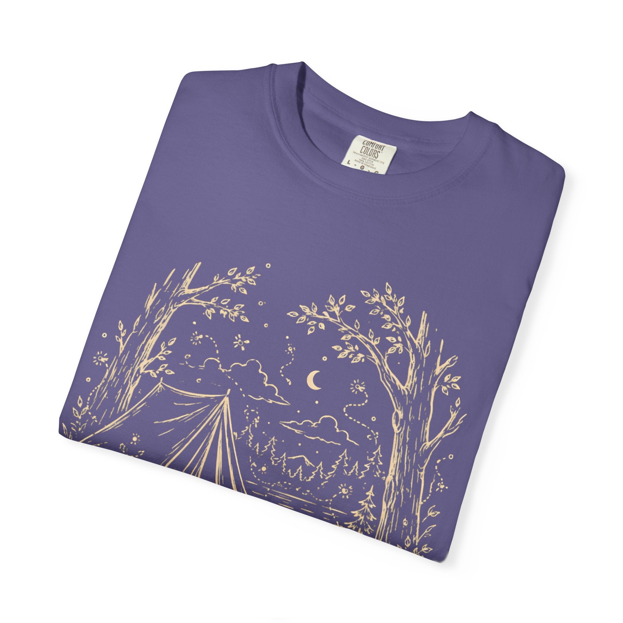 Firefly Campsite at Night T-Shirt