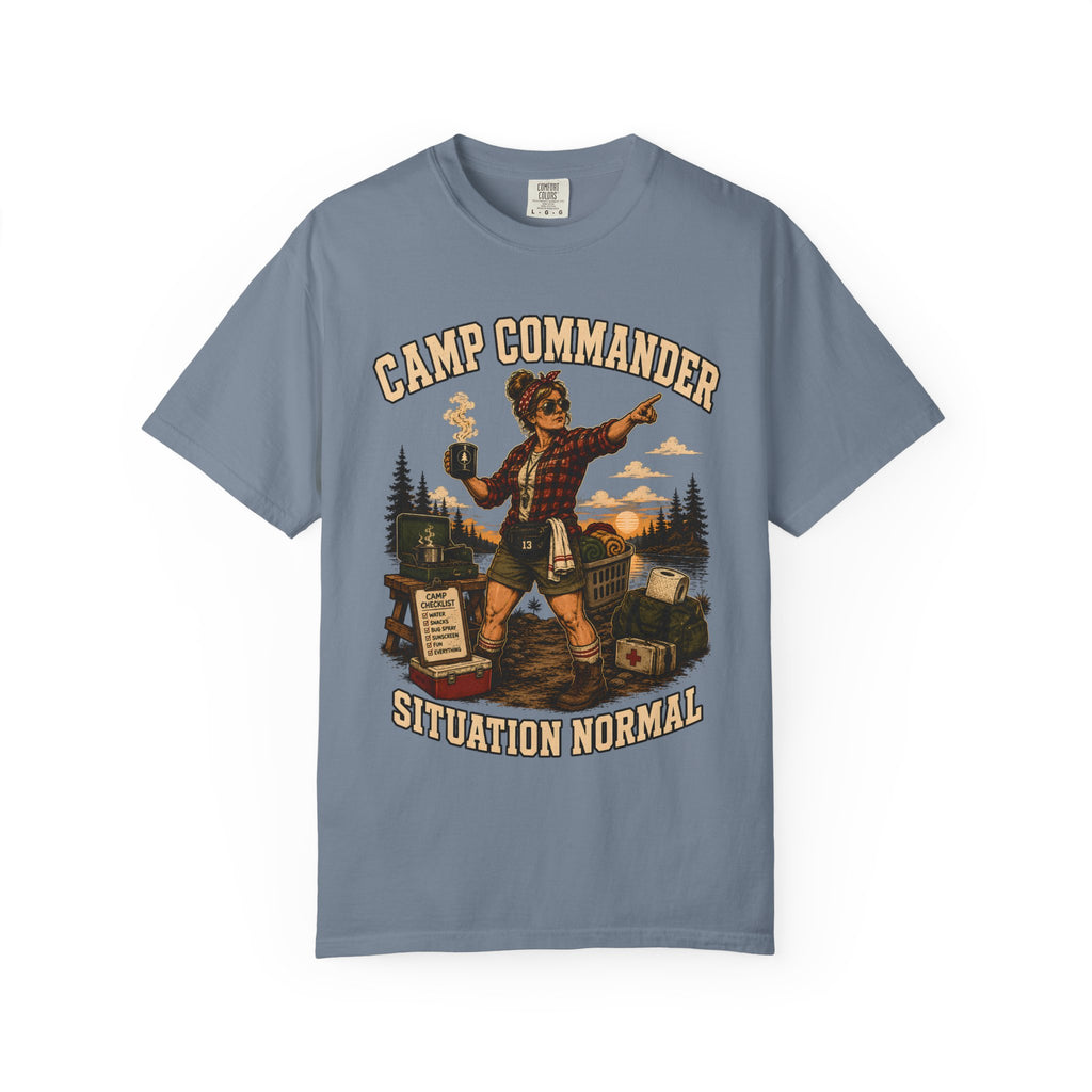 Camp Commander Situation Normal — Funny Camping Mom Tee