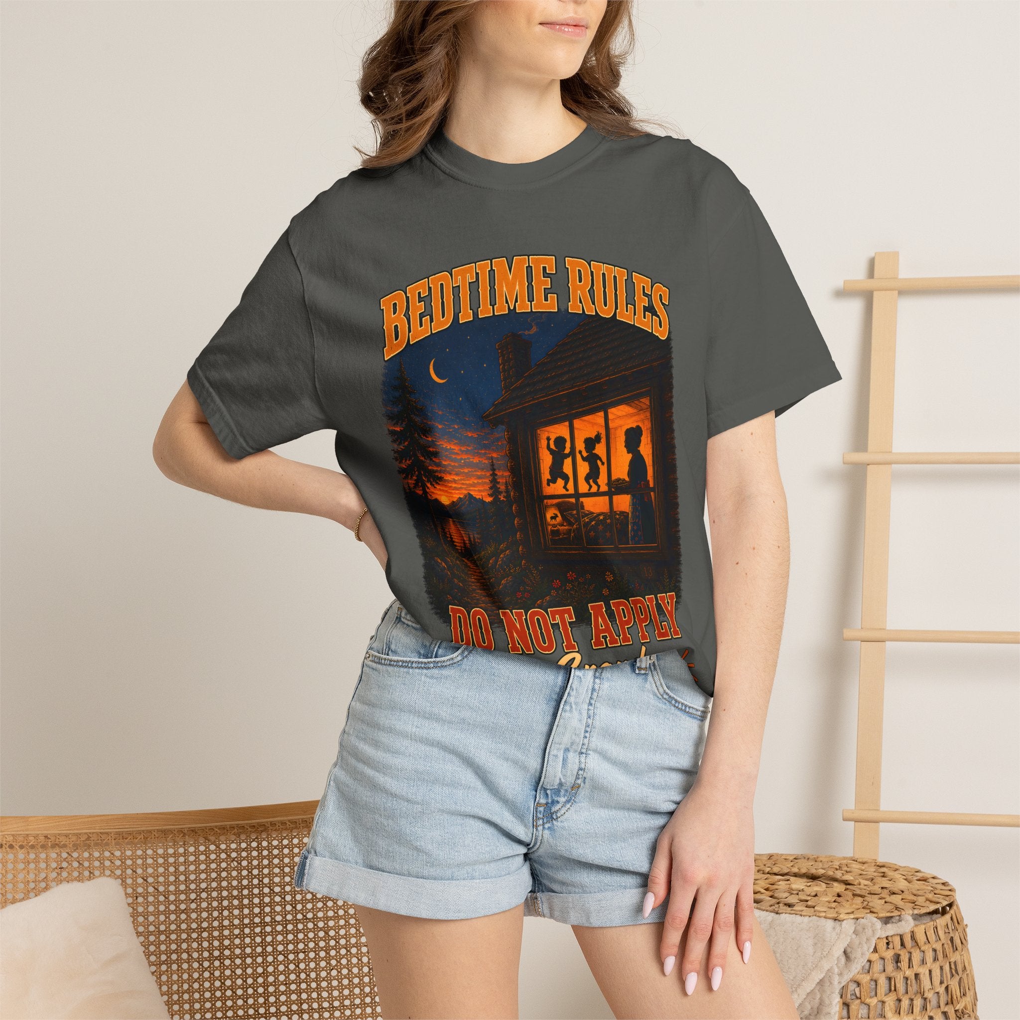 Bedtime Rules Do Not Apply See Grandma for Details — Camping Tee