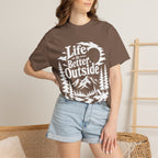 Life Is Better Outside Shirt — Vintage Outdoor Camping Tee