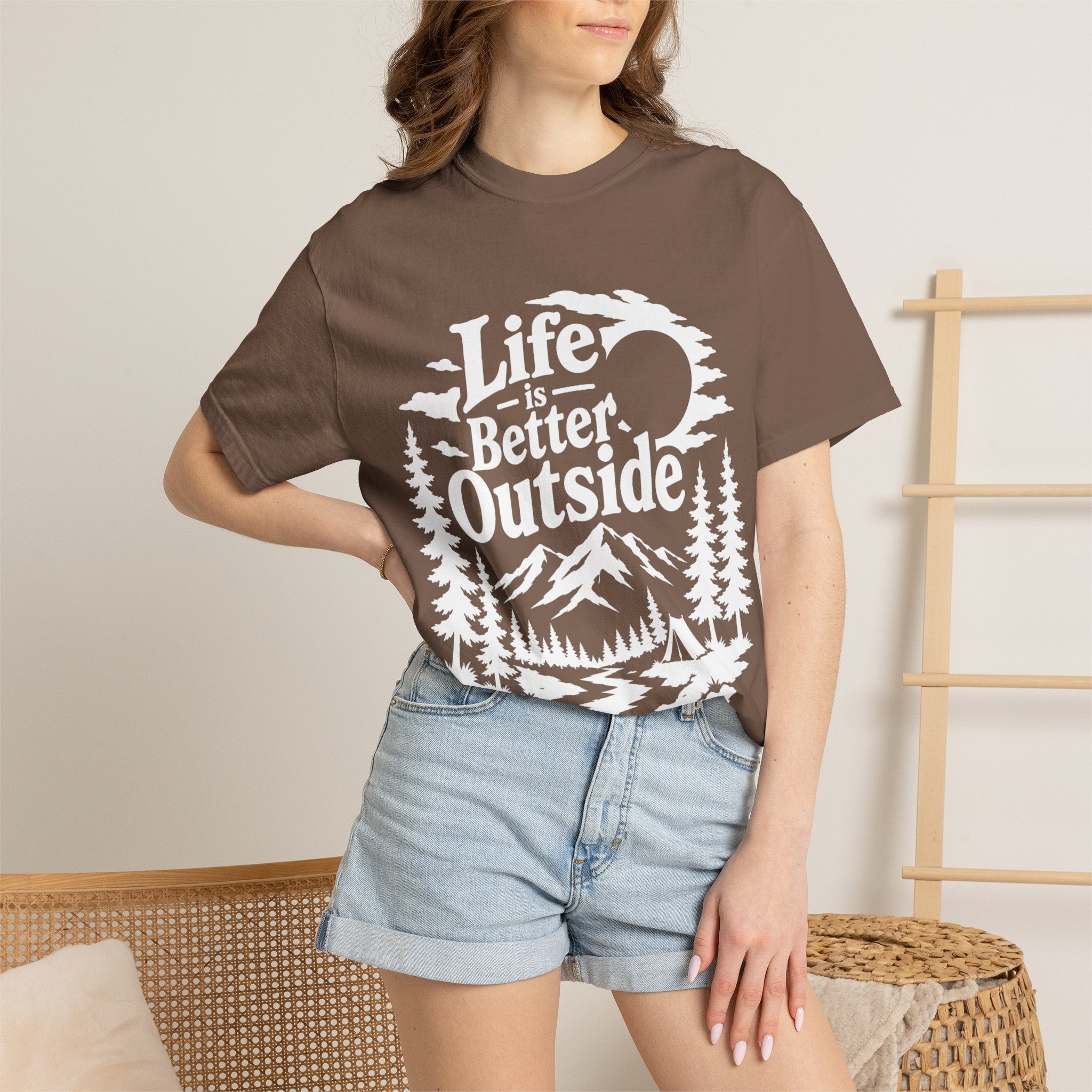 Life Is Better Outside Shirt — Vintage Outdoor Camping Tee
