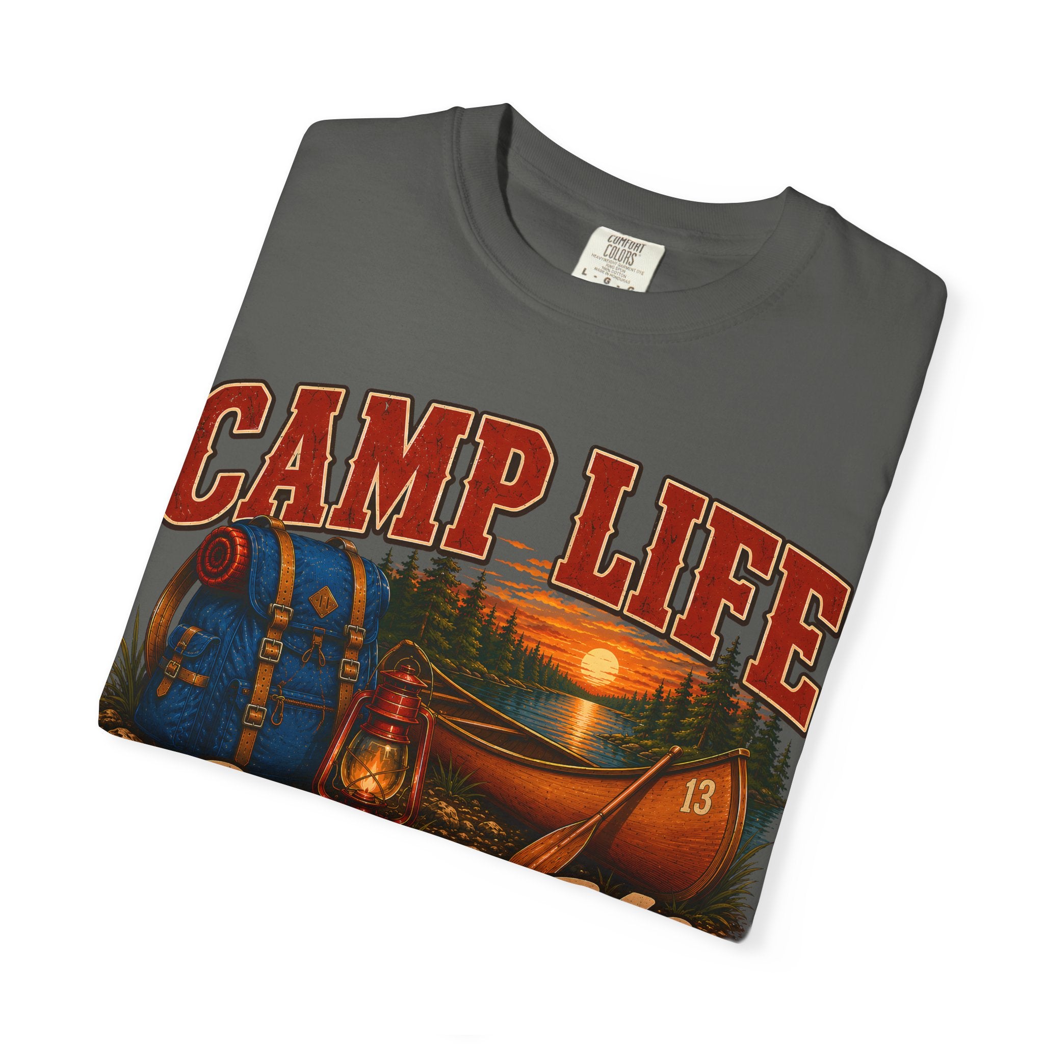 Camp Life Chose Me Vintage Camping Shirt — Outdoor Lake Tee