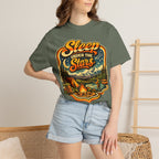 Sleep Under the Stars — Retro Camping and Fishing Tee
