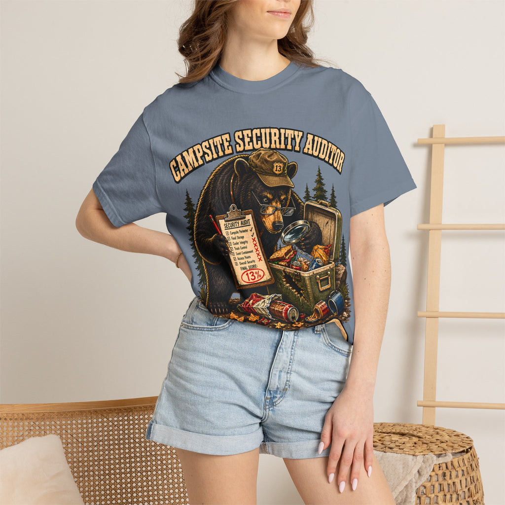 Campsite Security Auditor Failed — Funny Bear Camping Tee