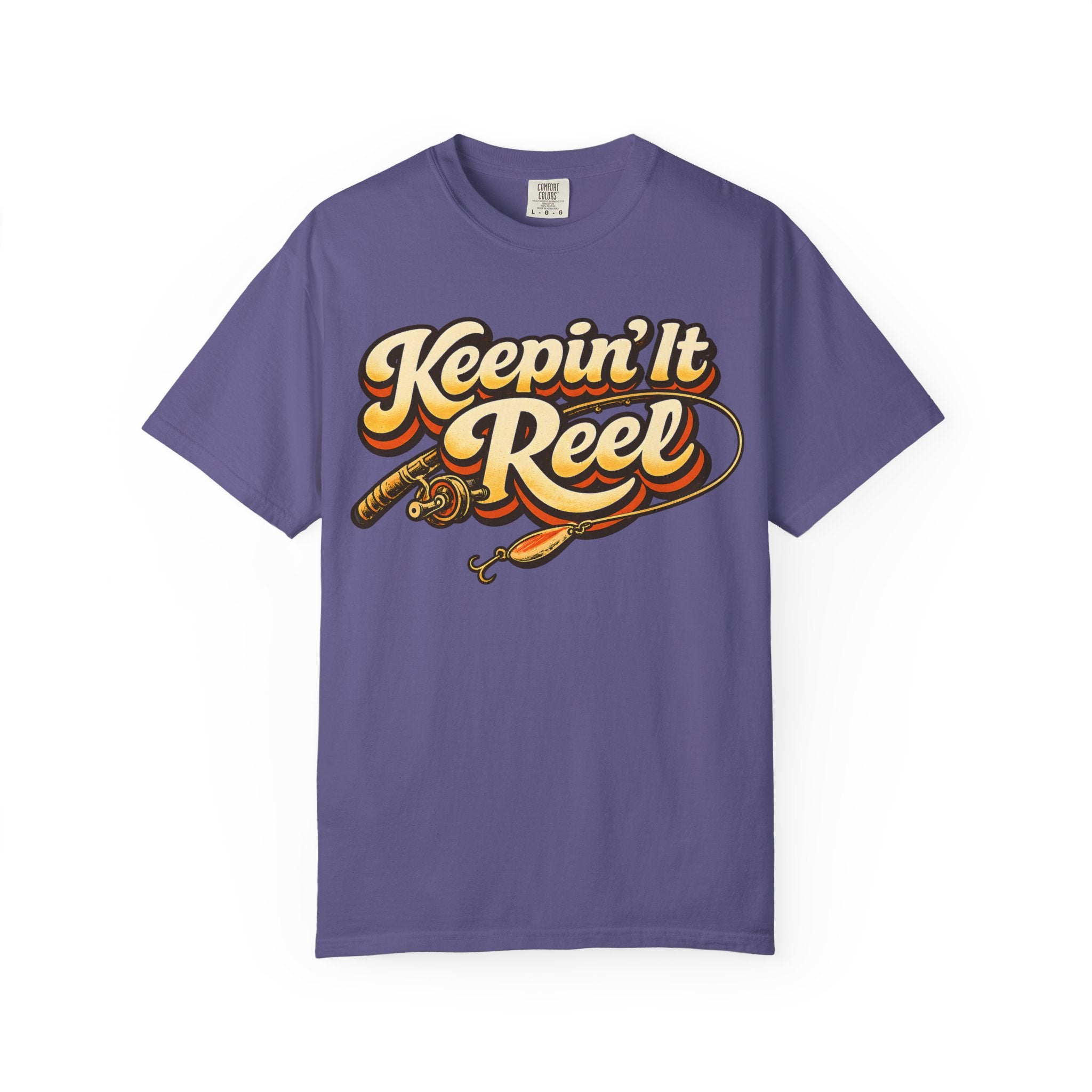 Keepin' It Reel — Retro Fishing Humor Tee