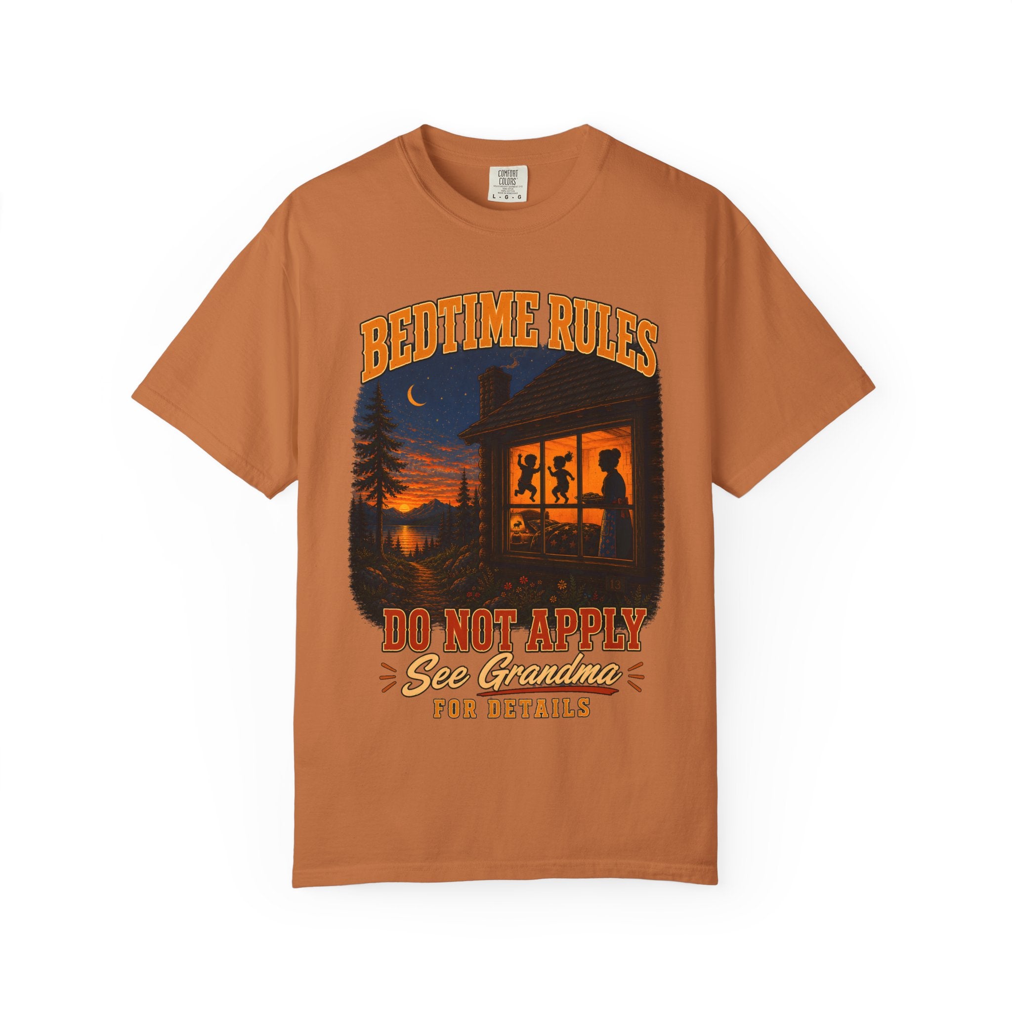 Bedtime Rules Do Not Apply See Grandma for Details — Camping Tee