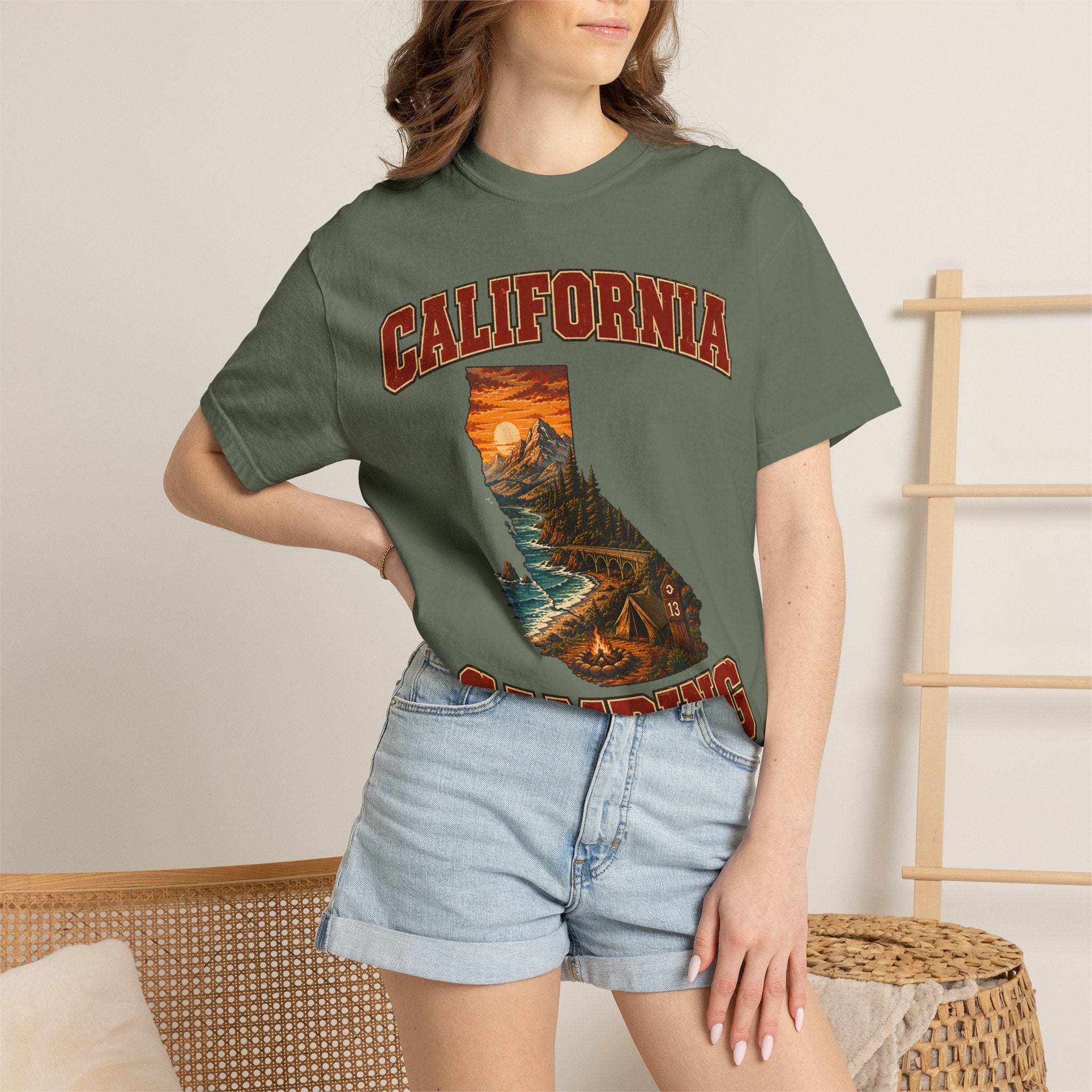 California Camping Shirt — Coastal Mountains Vintage Outdoor Tee