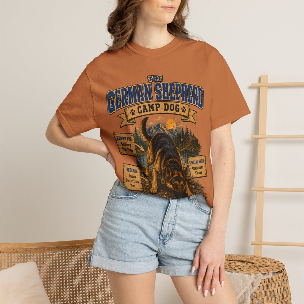 German Shepherd Camp Dog - Knows Better Than You Tee