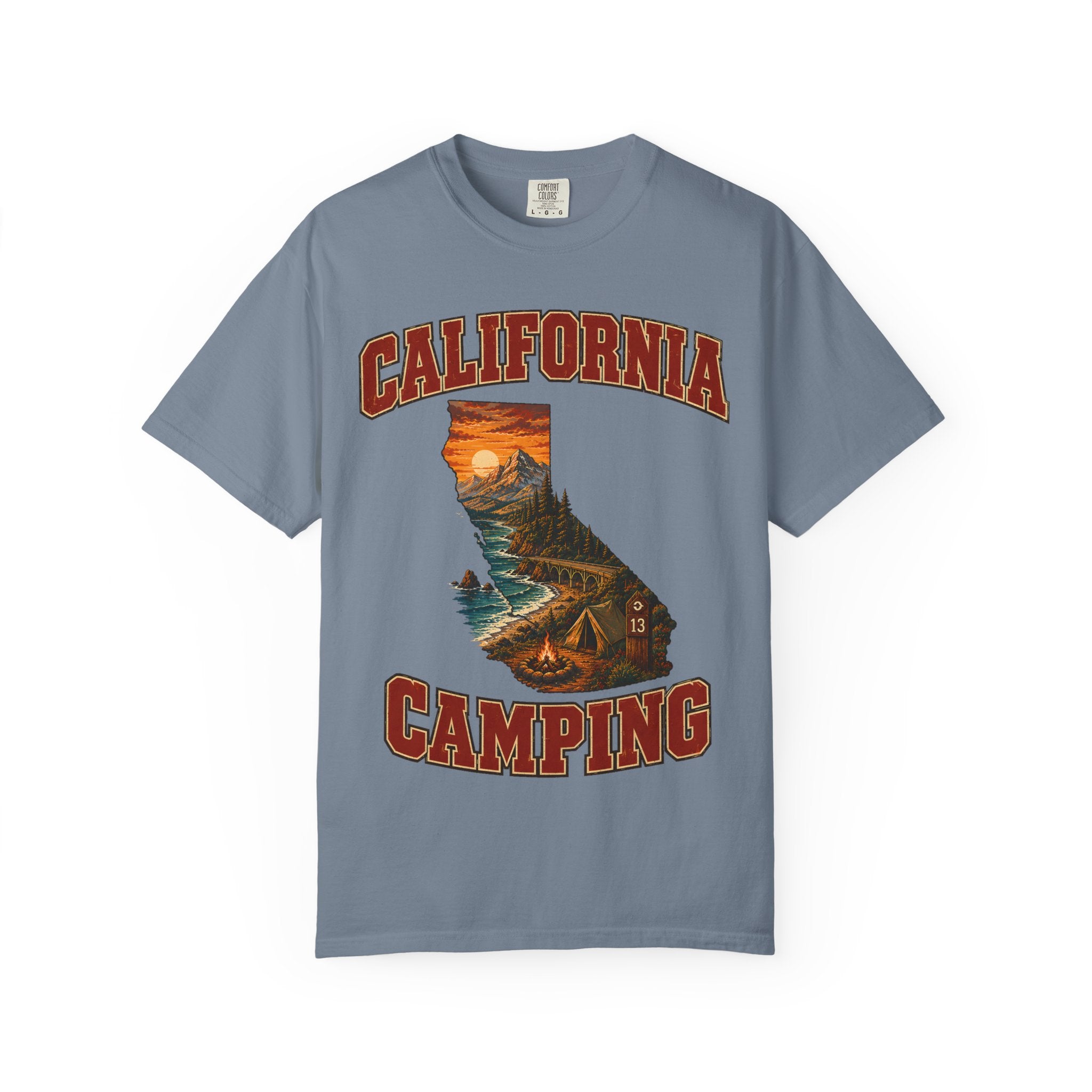California Camping Shirt — Coastal Mountains Vintage Outdoor Tee