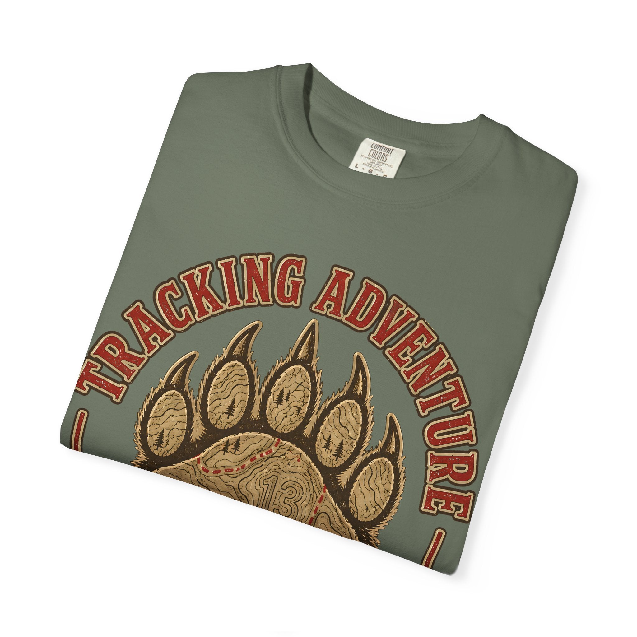 Tracking Adventure Follow the Path — Vintage Bear Paw Hiking Tee