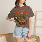 Campfire and Chill — Vintage Camping Marshmallow Humor Tee