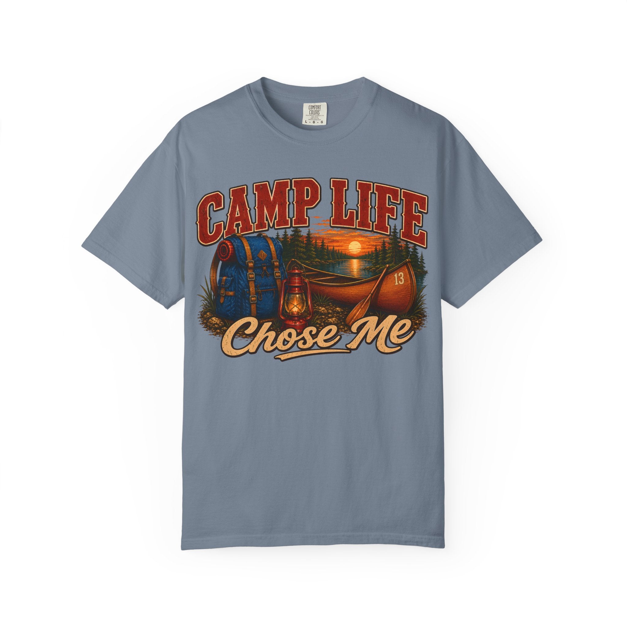 Camp Life Chose Me Vintage Camping Shirt — Outdoor Lake Tee