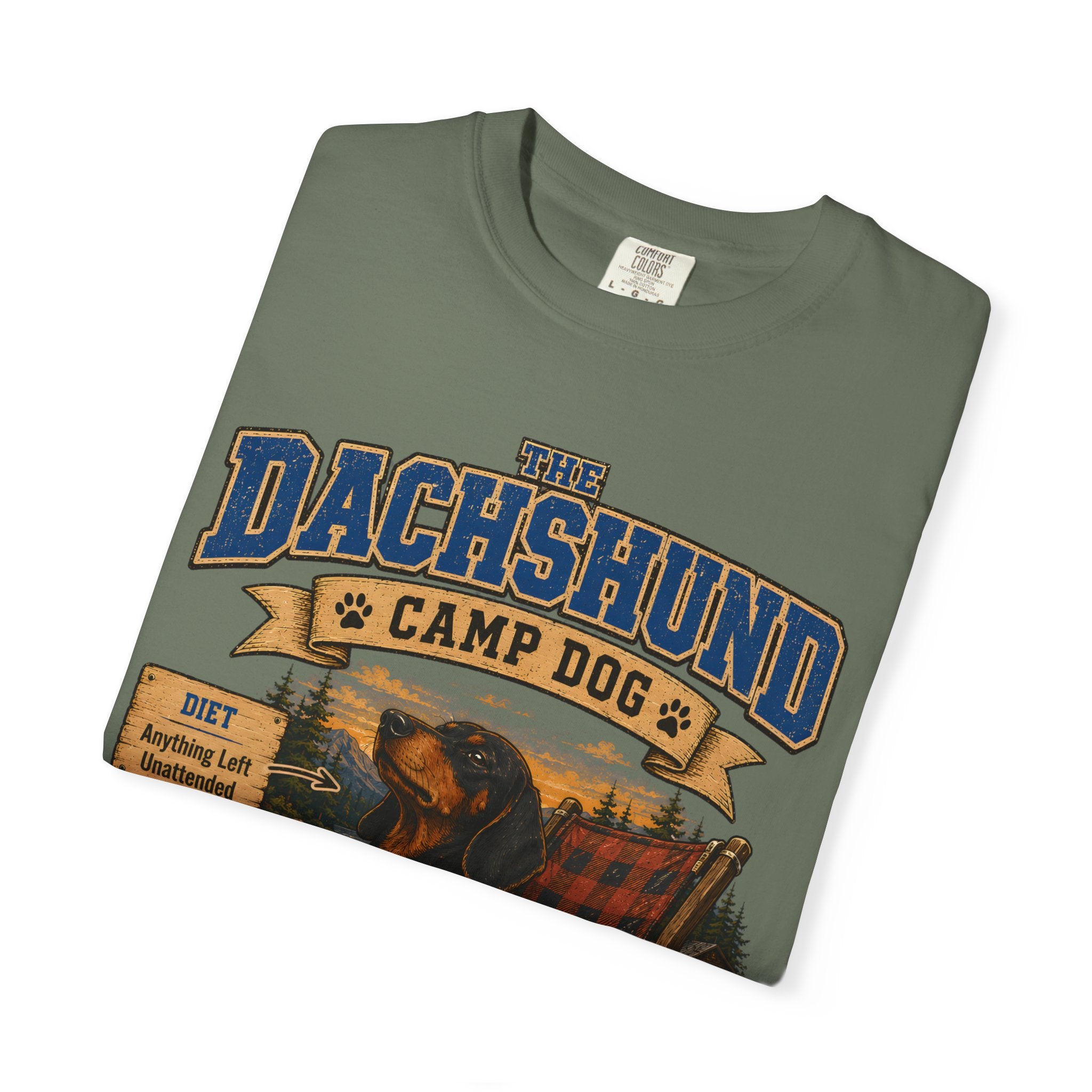 Dachshund Camp Dog - Tired Of All The Weiner Jokes Tee